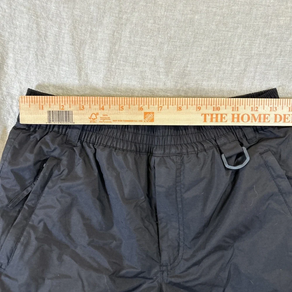 Snow Pants Kids Size 12 Unisex By Sport Essentials Ski Snowboarding Black‎